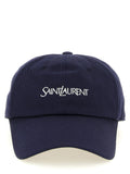 Saint Laurent Blue Cotton Baseball Cap