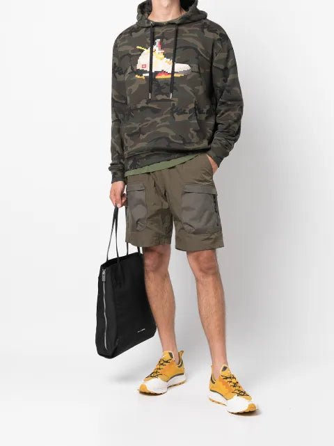 Mostly Heard Rarely Seen 8-Bit Sail-print cotton hoodie