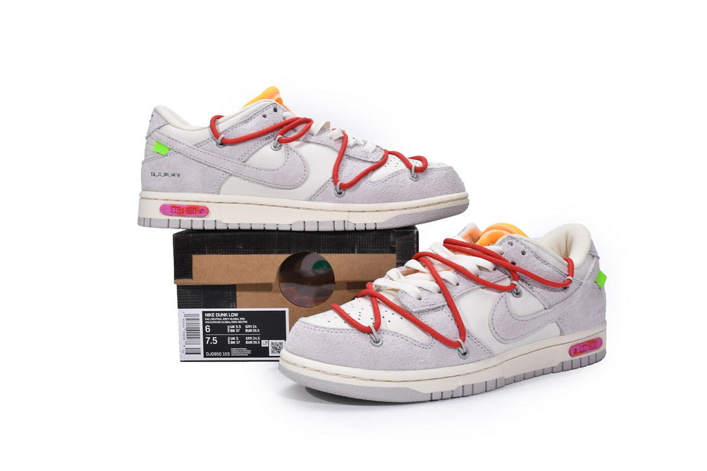 Nike Dunk Low Off White Lot 40 Reps Sneaker DJ0950-103