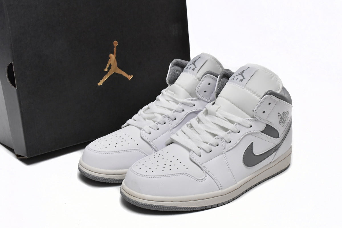 Air Jordan 1 Mid Neutral Grey Reps Sneaker 554724-135
