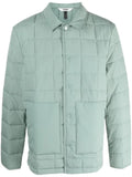 Rains Liner press-stud quilted shirt jacket