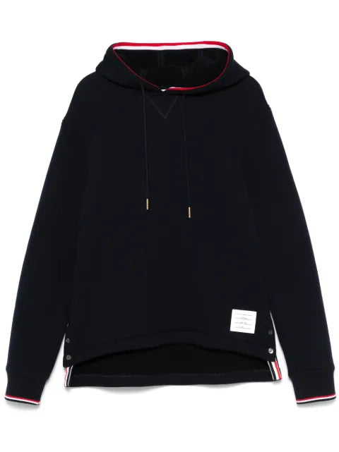 Thom Browne Loopback Oversized RWB-stripe hoodie