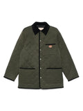 Valentino Garavani quilted nylon shirt jacket with Vlogo patch