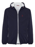 Brunello Cucinelli bonded nylon hooded outerwear jacket with thermore® padding and logo