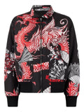 Roberto Cavalli dragon-print reversible bomber jacket