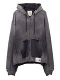 Maison MIHARA YASUHIRO sun faded zip-up hoodie