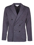 Lardini double-breasted knitted blazer