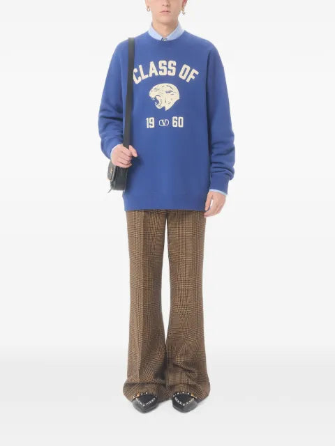 Valentino Garavani panther-print cotton sweatshirt