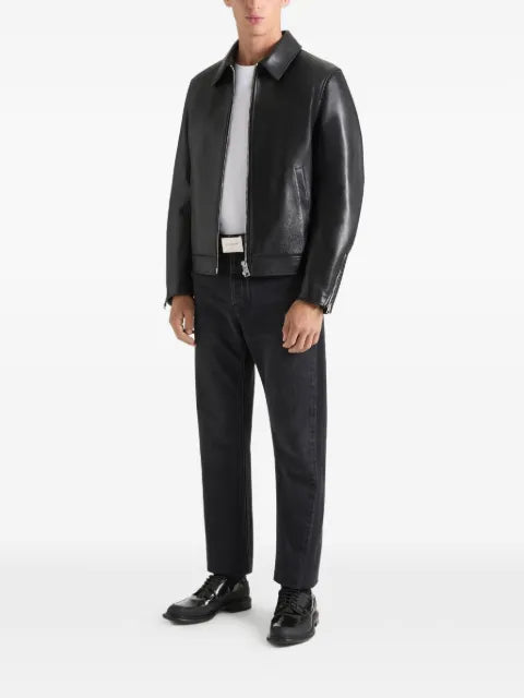 Givenchy biker zipped blouson in leather