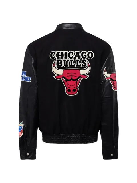 Jeff Hamilton logo patch bomber jacket