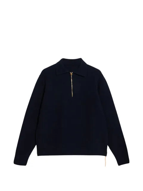 Fortela Yale zipped collar knitted sweater