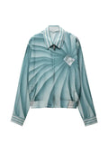 Versace printed silk-poplin blouson