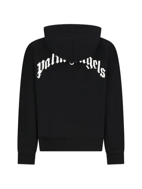 Palm Angels curved-logo hoodie