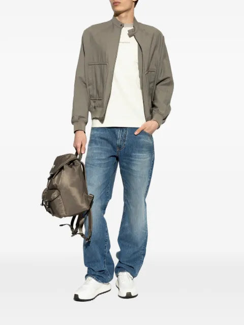 Emporio Armani zip-up virgin-wool jacket