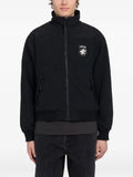 Stüssy logo-patch fleece-lined jacket
