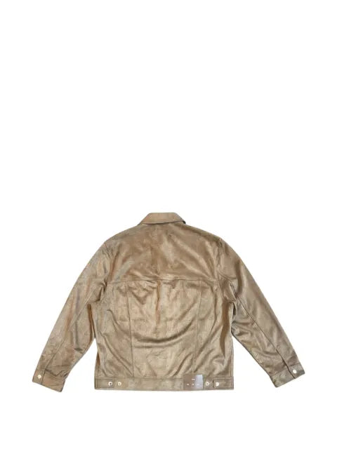 Song For The Mute button-down suede jacket