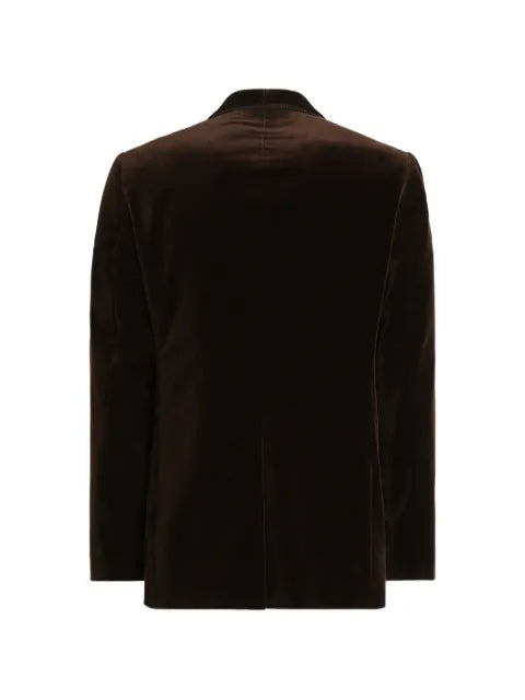 Dolce & Gabbana single-breasted velvet jacket