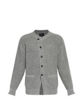 Giorgio Armani cardigan regular fit ribbed linen cotton cashmere silk