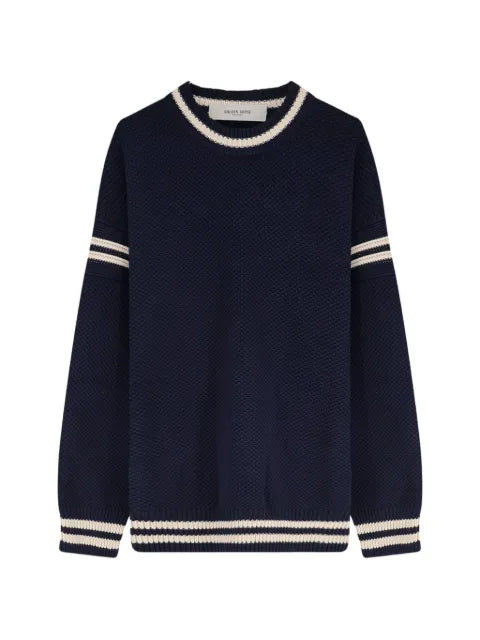 Golden Goose boxy sweater in cotton with embroidery