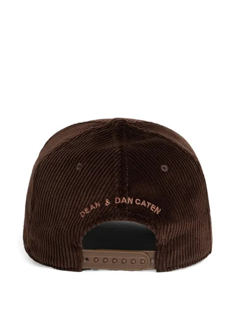 DSQUARED2 Maple Leaf corduroy baseball cap