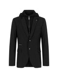 Philipp Plein hooded blazer pinstripe
