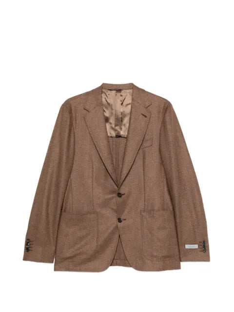 Canali single-breasted notched-lapels blazer