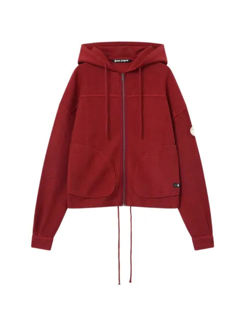 Palm Angels Palm Tree zip loose hoodie