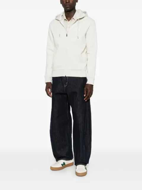 Polo Ralph Lauren logo-embroidery zip-up hoodie