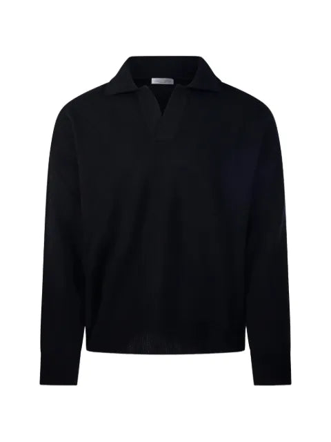 Roberto Collina polo-collar knitted sweater