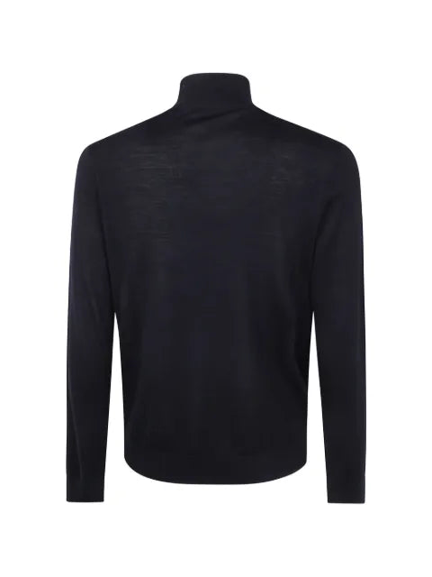 Paul Smith washable merino wool zip-neck sweater