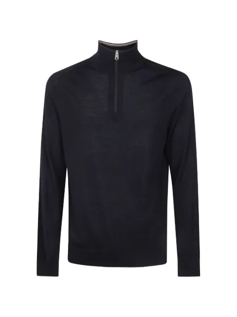 Paul Smith washable merino wool zip-neck sweater