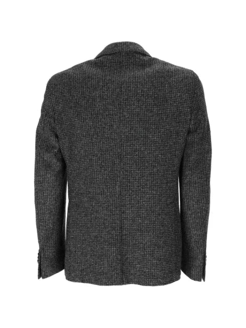 BRANDO houndstooth-pattern single-breasted blazer