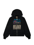 astrum TFU graphic-print zip-up hoodie