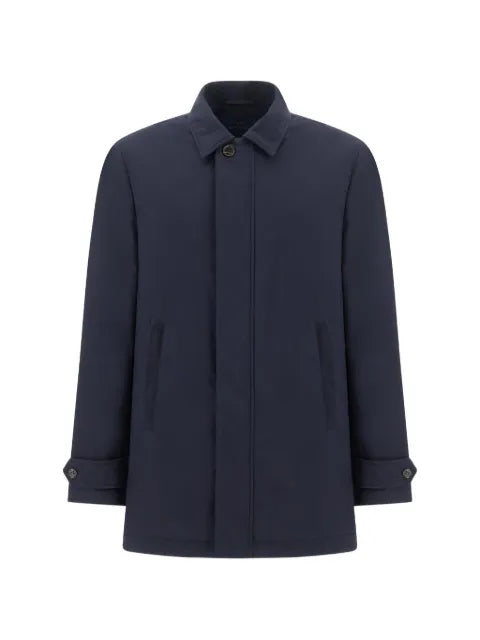 Paul & Shark Typhoon Platinum suede-trim jacket