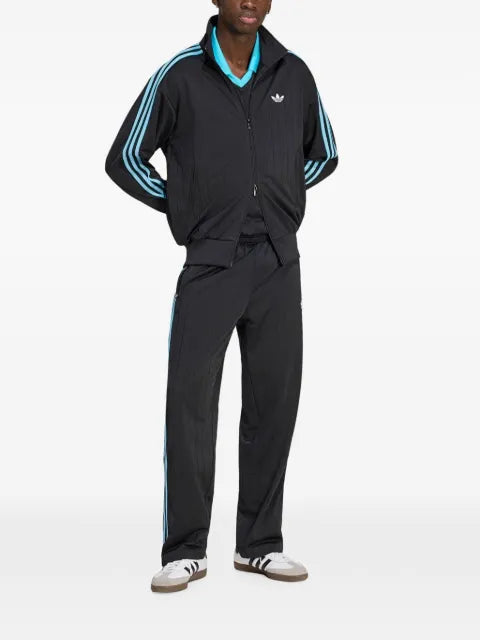 adidas Firebird stripe-detail zip-up sweatshirt