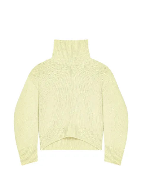 Givenchy couture seam turtleneck sweater in alpaca and yak wool