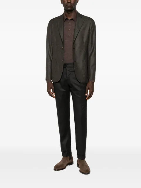 Barba single-breasted notched-lapels jacket