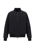 Herno water-repellent flannel bomber jacket