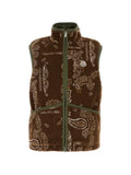 Moncler paisley-print reversible gilets
