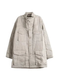 Yohji Yamamoto four-pocket high-neck military jacket