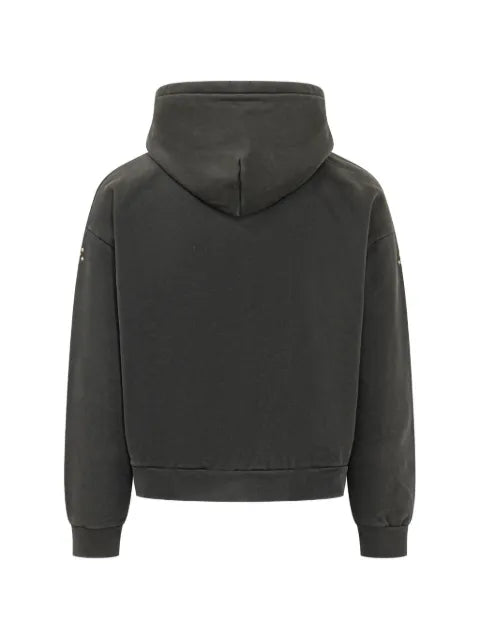 FOUND stud-embellished zip-up hoodie