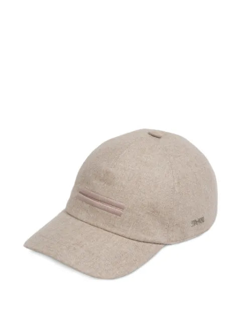 Zegna logo-plaque baseball cap