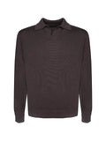 Dell'oglio polo-collar knitted sweater