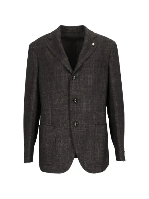 Luigi Bianchi Drop 7 herringbone-pattern blazer