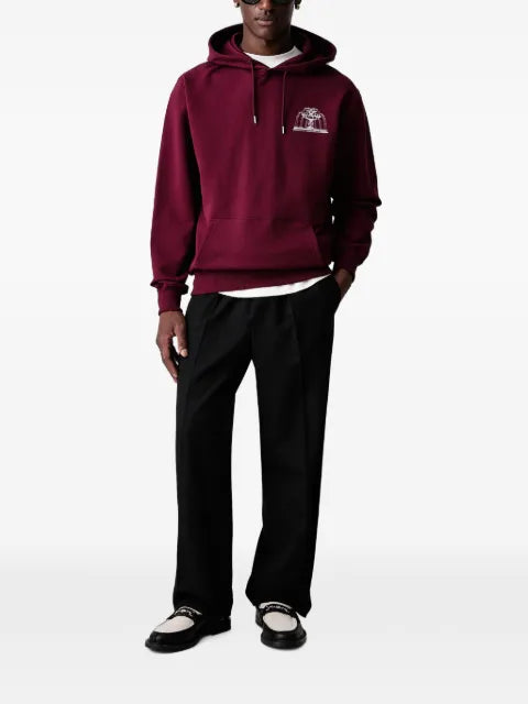 Drôle De Monsieur Fountain-Print hoodie