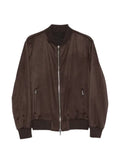 Barba ribbed-trim zip-up jacket