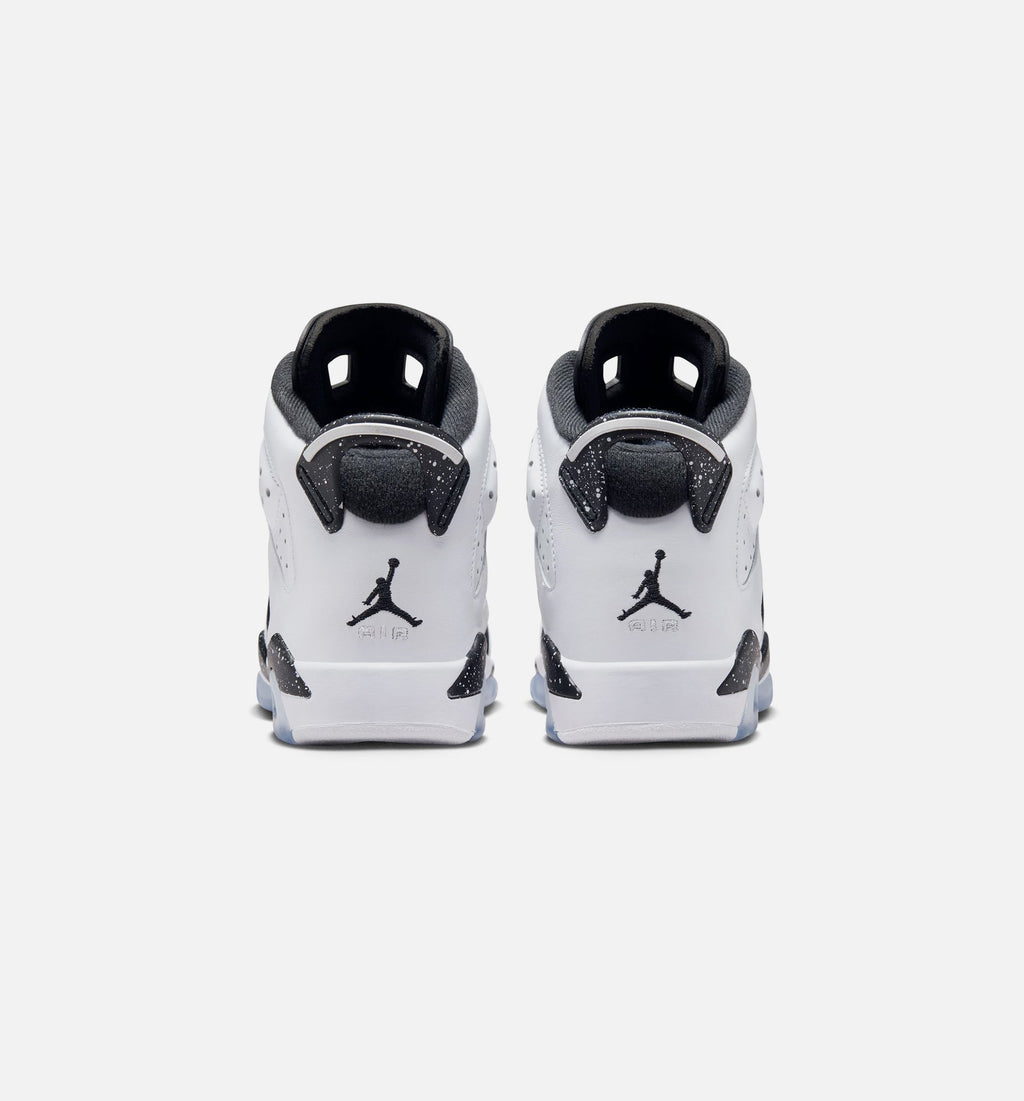 Air Jordan 6 Retro Black and White GS Sneakers