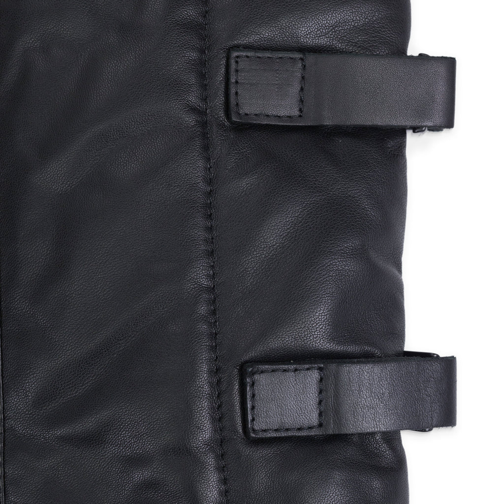 Black Oakland Leather Vest