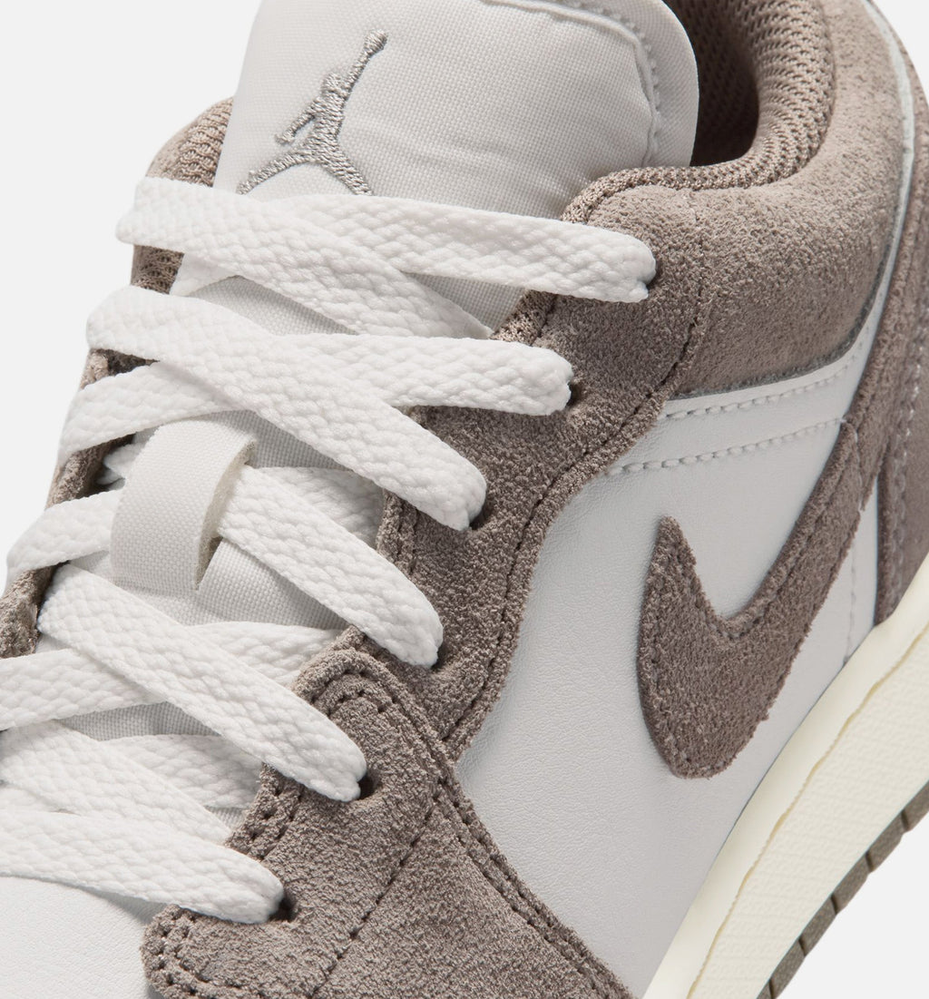 Air Jordan 1 Low Big Kids' Lifestyle Shoes - Olive Grey/Enigma Stone/Summit White