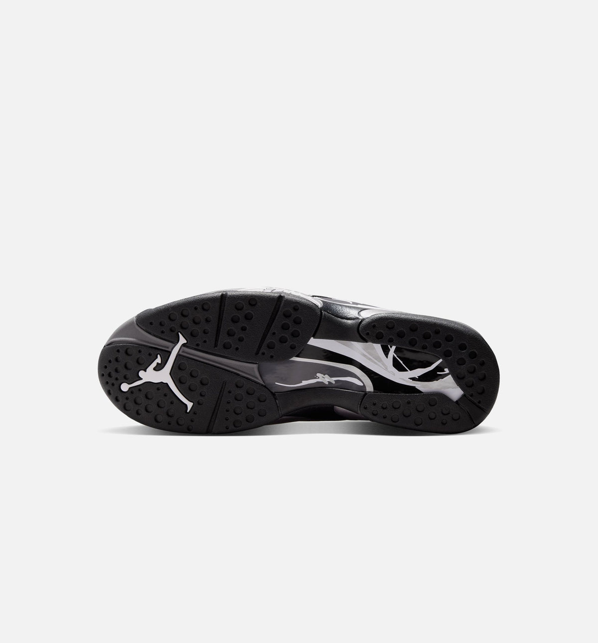 Air Jordan 8 Retro Chrome Men's Lifestyle Shoe - Black/White/Light Graphite